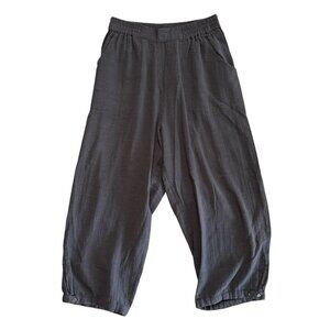 Two Danes Women's Barrel Wide Leg Pants Trousers Size Small Gray Lagenlook